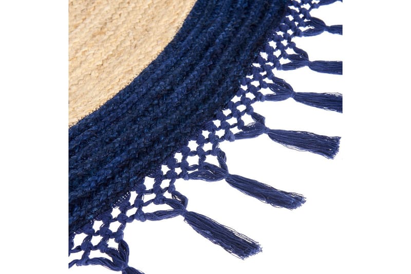 Plattvävd Marts - Beige, blå, 200x200 cm - Textil & mattor - Mattor - Modern matta - Sisalmattor