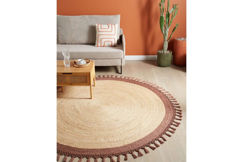 Plattvävd Marts - Beige, brun, 200x200 cm - Textil & mattor - Mattor - Modern matta - Sisalmattor