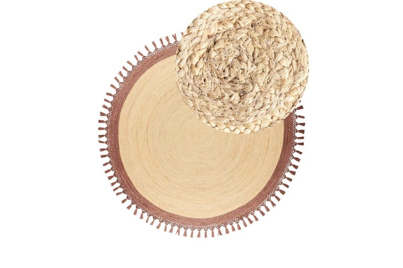 Plattvävd Marts - Beige, brun, 200x200 cm - Textil & mattor - Mattor - Modern matta - Sisalmattor