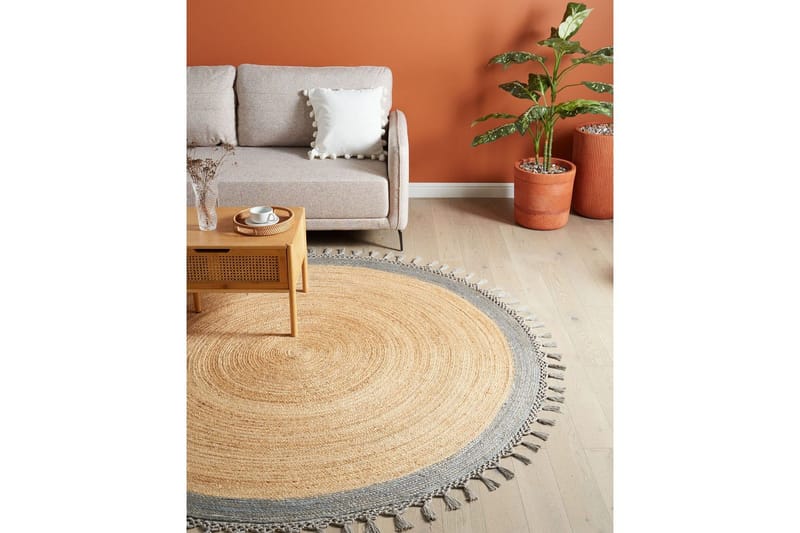 Plattvävd Marts - Beige, grå, 200x200 cm - Textil & mattor - Mattor - Modern matta - Sisalmattor