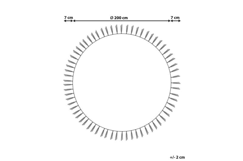 Plattvävd Marts - Beige, grå, 200x200 cm - Textil & mattor - Mattor - Modern matta - Sisalmattor