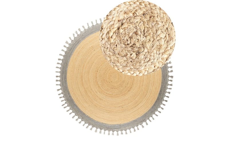 Plattvävd Marts - Beige, grå, 200x200 cm - Textil & mattor - Mattor - Modern matta - Sisalmattor