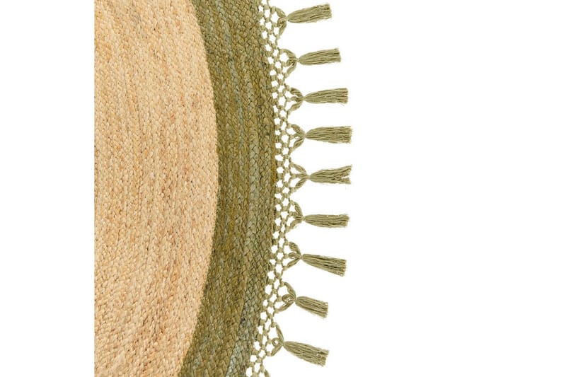 Plattvävd Marts - Beige, Grön, 200x200 cm - Textil & mattor - Mattor - Modern matta - Sisalmattor