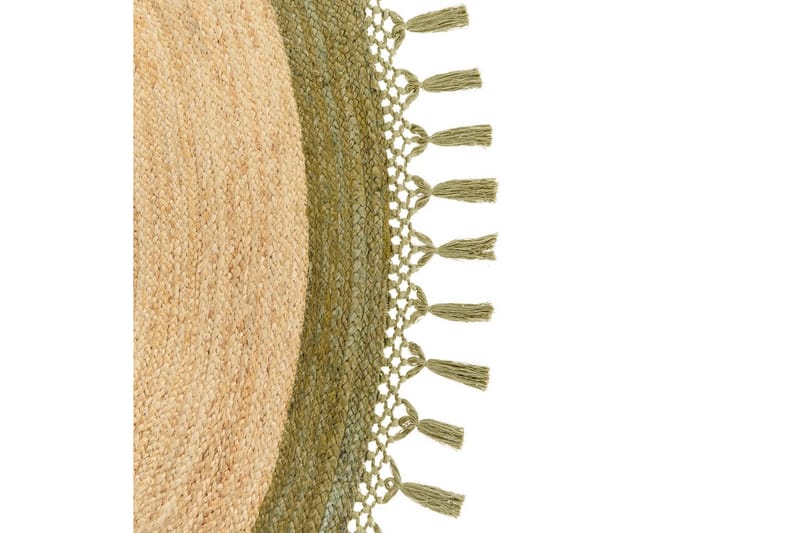 Plattvävd Marts - Beige, Grön, 200x200 cm - Textil & mattor - Mattor - Modern matta - Sisalmattor