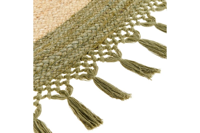 Plattvävd Marts - Beige, Grön, 200x200 cm - Textil & mattor - Mattor - Modern matta - Sisalmattor