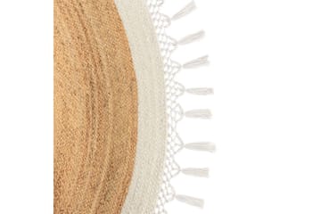 Plattvävd Marts - Beige, vit, 200x200 cm - Textil & mattor - Mattor - Modern matta - Sisalmattor