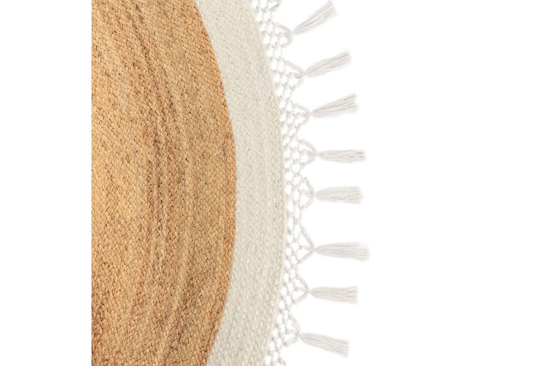 Plattvävd Marts - Beige, vit, 200x200 cm - Textil & mattor - Mattor - Modern matta - Sisalmattor