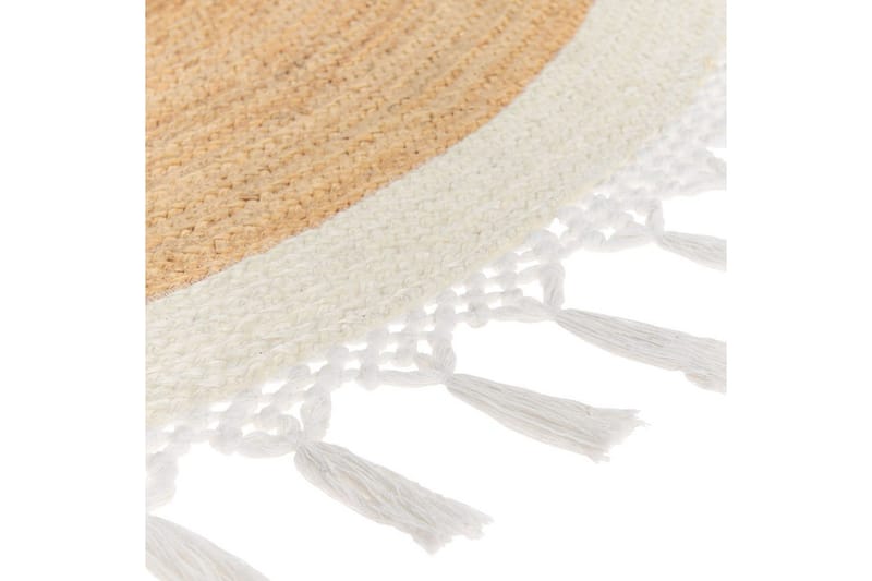 Plattvävd Marts - Beige, vit, 200x200 cm - Textil & mattor - Mattor - Modern matta - Sisalmattor