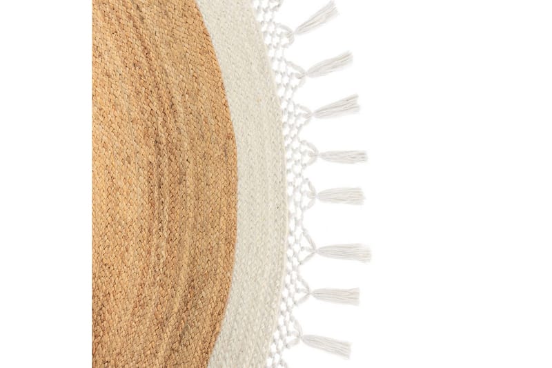 Plattvävd Marts - Beige, vit, 200x200 cm - Textil & mattor - Mattor - Modern matta - Sisalmattor