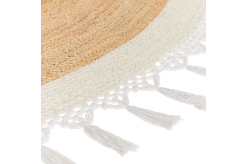 Plattvävd Marts - Beige, vit, 200x200 cm - Textil & mattor - Mattor - Modern matta - Sisalmattor