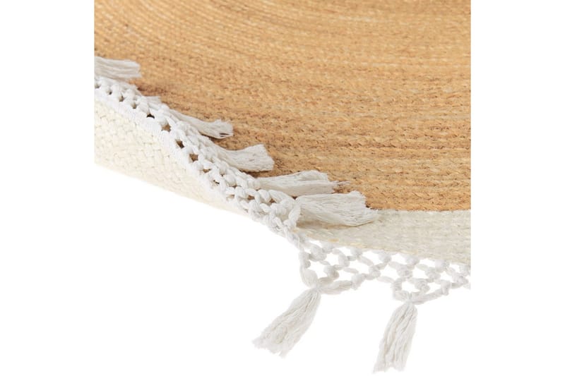 Plattvävd Marts - Beige, vit, 200x200 cm - Textil & mattor - Mattor - Modern matta - Sisalmattor