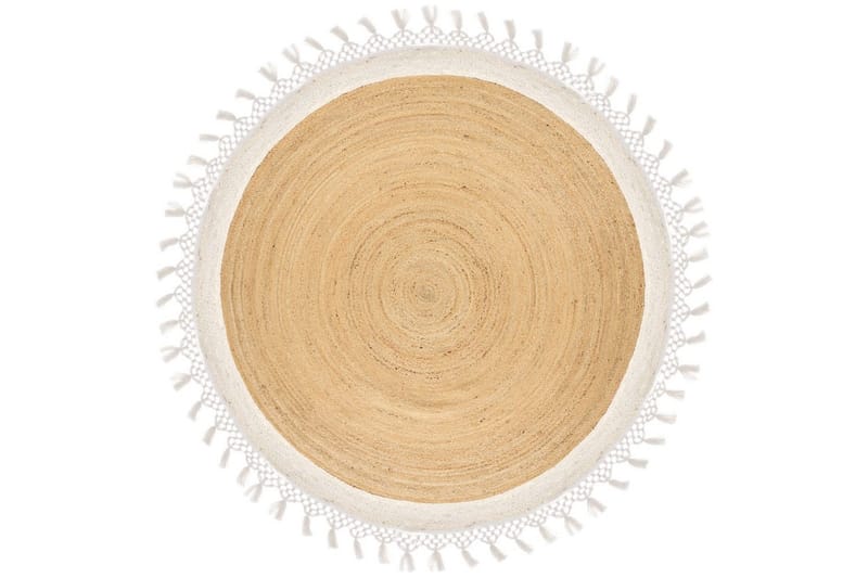 Plattvävd Marts - Beige, vit, 200x200 cm - Textil & mattor - Mattor - Modern matta - Sisalmattor