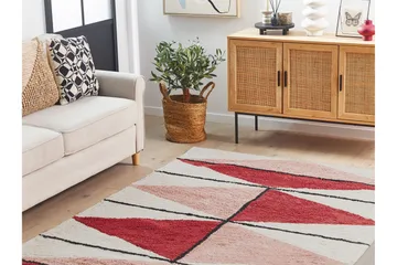 Purnia Ryamatta 140x200 cm - Röd - Textil & mattor - Mattor - Modern matta - Ryamatta & luggmatta