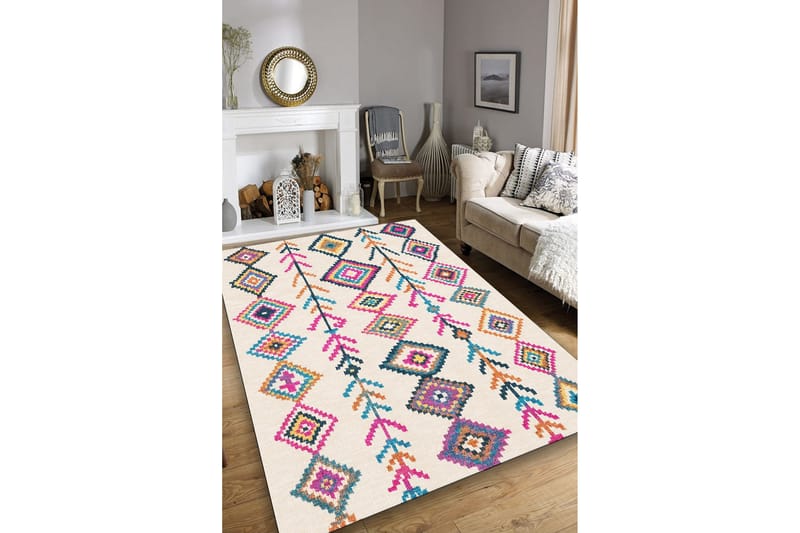 Raje Gångmatta 80x150 cm Rektangulär - Flerfärgad - Textil & mattor - Mattor - Modern matta - Gångmattor