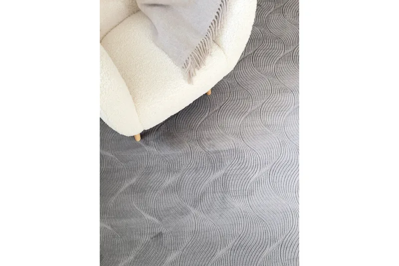 Ranjana Friezematta 80x250 cm Oblong - Grå - Textil & mattor - Mattor - Modern matta - Wiltonmattor