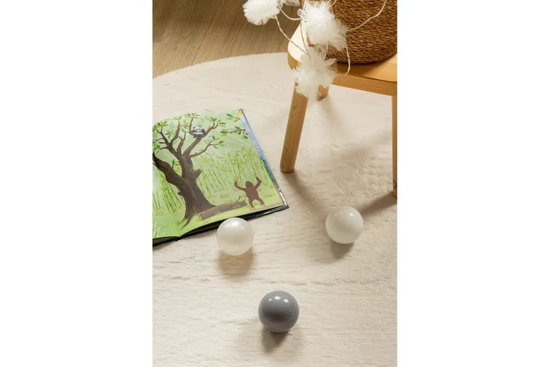 Relax Ryamatta Rund 120 cm - Beige - Textil & mattor - Mattor - Modern matta - Ryamatta & luggmatta