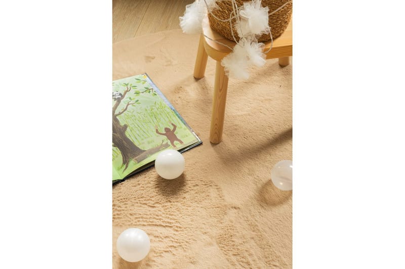 Relax Ryamatta Rund 120 cm - Beige - Textil & mattor - Mattor - Modern matta - Ryamatta & luggmatta