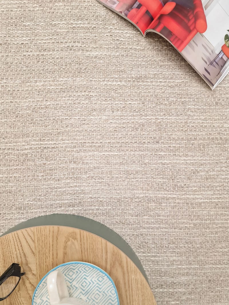 Visby Bomullsmatta 240x340 cm Rektangulär - Linne - Textil & mattor - Mattor - Modern matta - Bomullsmatta