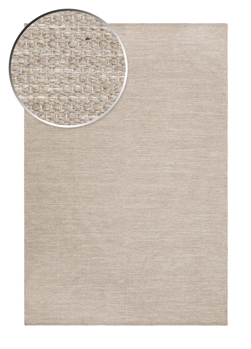 Visby Bomullsmatta 240x340 cm Rektangulär - Linne - Textil & mattor - Mattor - Modern matta - Bomullsmatta
