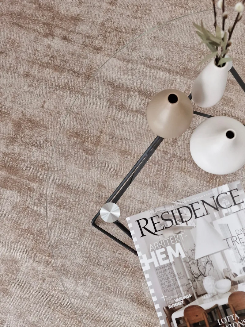 Tribeca Viskosmatta 160x230 cm Rektangulär - Linne - Textil & mattor - Mattor - Modern matta - Viskosmatta & konstsilkesmatta