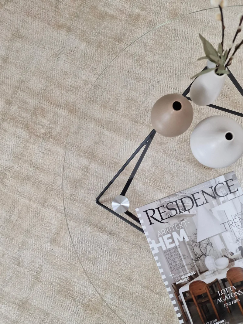 Tribeca Viskosmatta 160x230 cm Rektangulär - Sand - Textil & mattor - Mattor - Modern matta - Viskosmatta & konstsilkesmatta