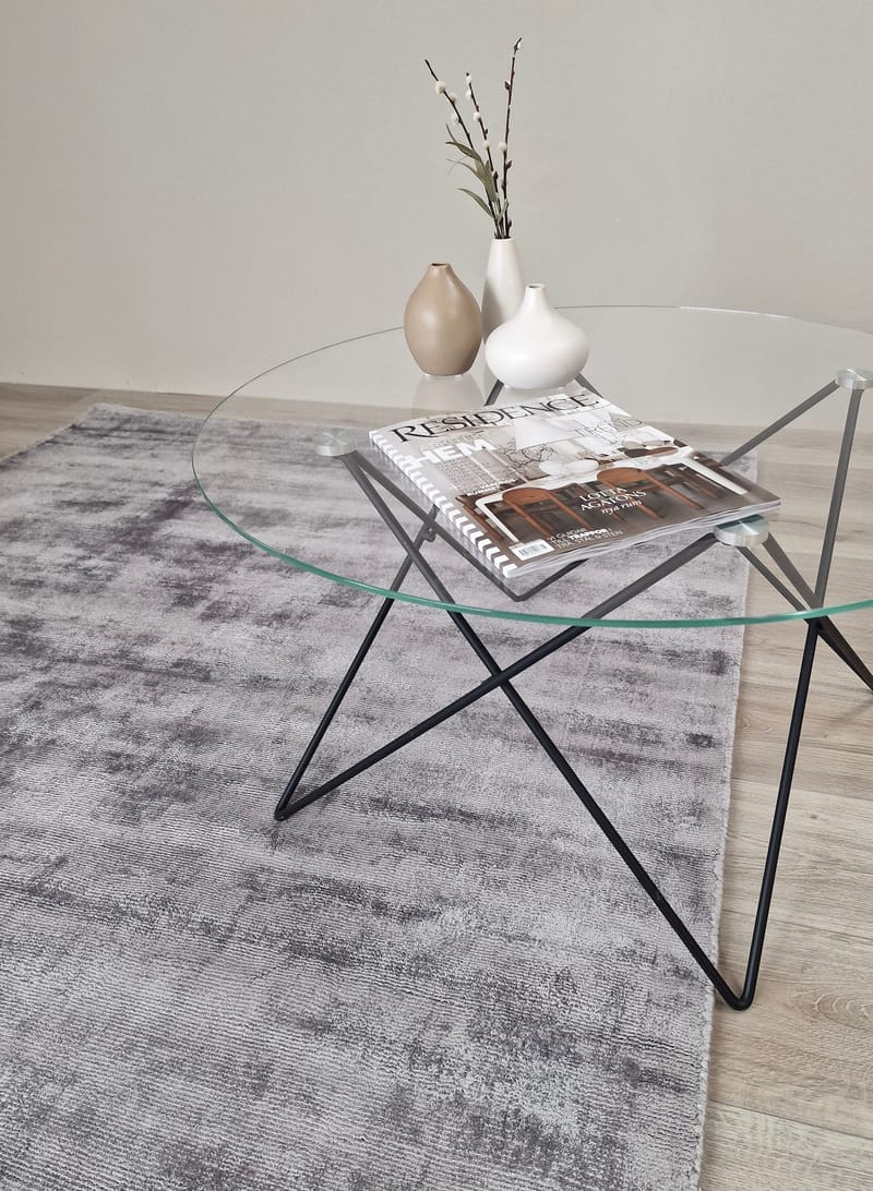 Tribeca Viskosmatta 240x340 cm Rektangulär - Grå - Textil & mattor - Mattor - Modern matta - Viskosmatta & konstsilkesmatta