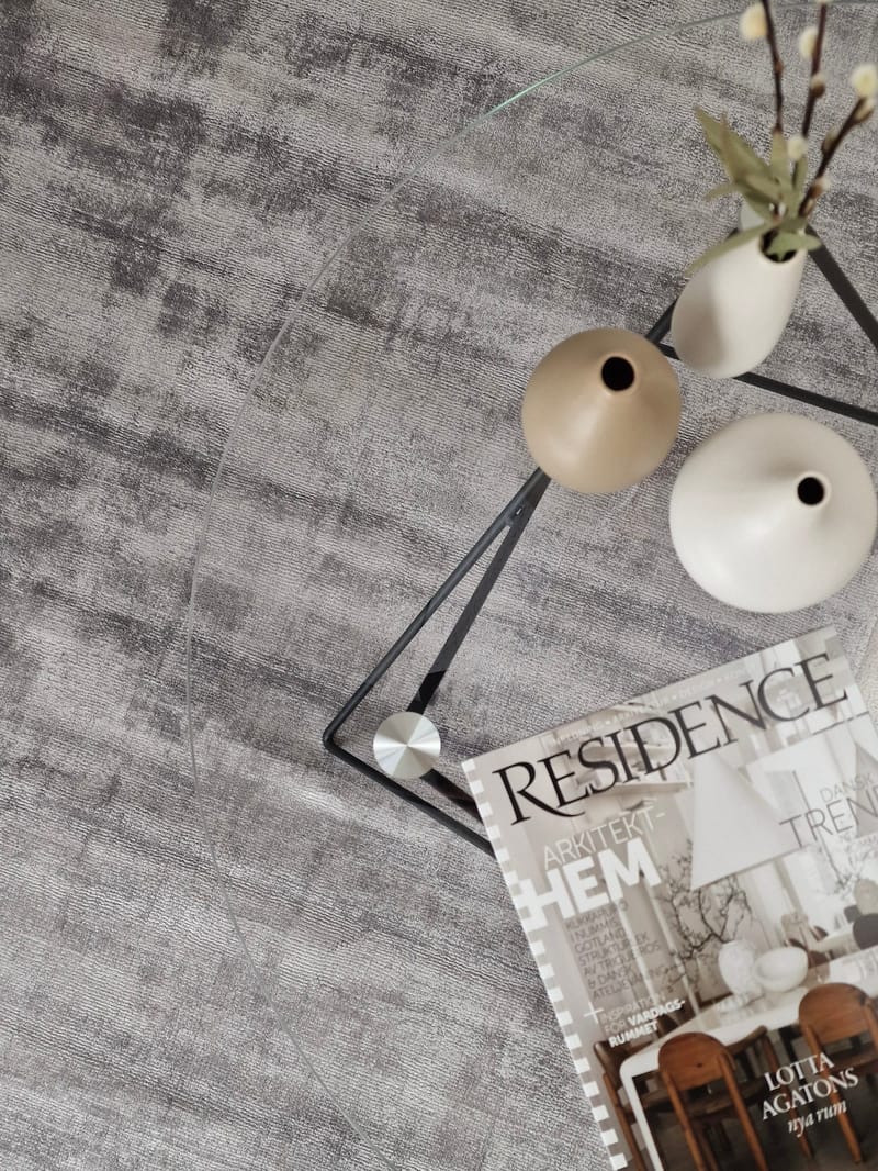 Tribeca Viskosmatta 240x340 cm Rektangulär - Grå - Textil & mattor - Mattor - Modern matta - Viskosmatta & konstsilkesmatta