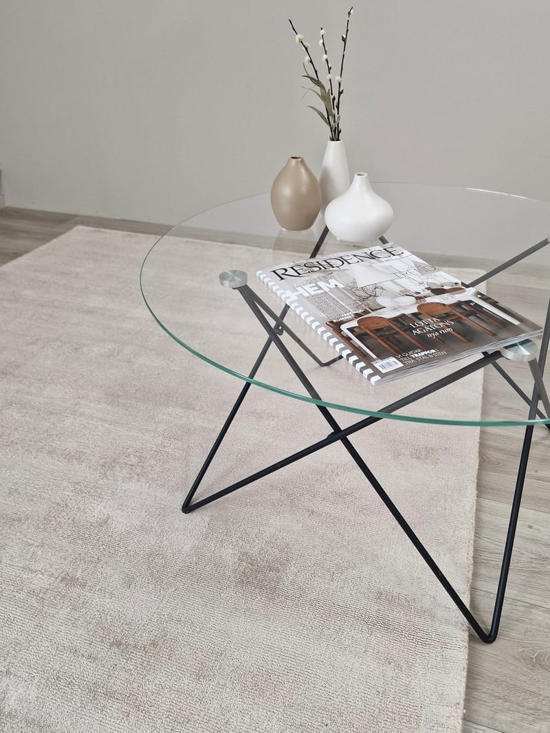 Tribeca Viskosmatta 240x340 cm Rektangulär - Natur - Textil & mattor - Mattor - Modern matta - Viskosmatta & konstsilkesmatta