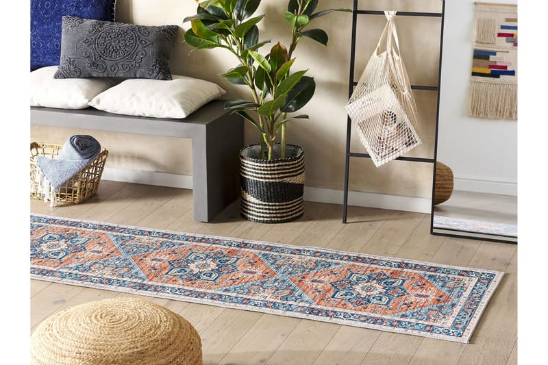 Ritapuram Ryamatta 60x200 cm - Blå - Textil & mattor - Mattor - Modern matta - Gångmattor