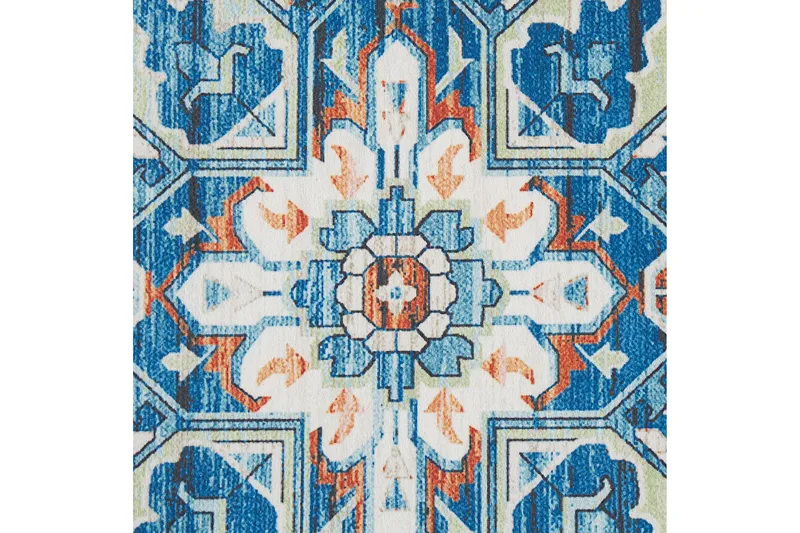 Ritapuram Ryamatta 60x200 cm - Blå - Textil & mattor - Mattor - Modern matta - Gångmattor