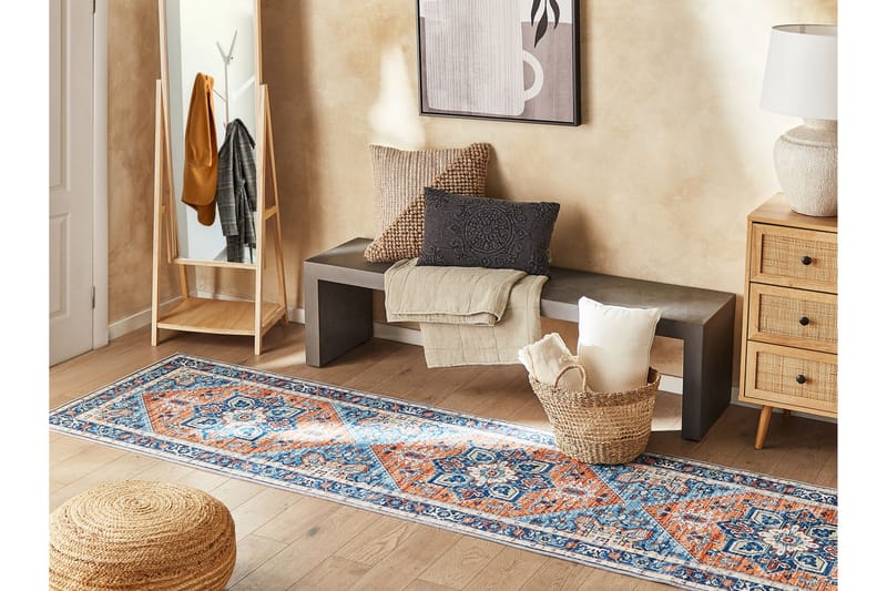 Ritapuram Ryamatta 80x300 cm - Blå - Textil & mattor - Mattor - Modern matta - Ryamatta & luggmatta