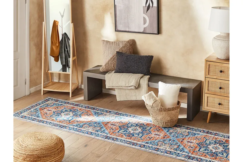 Ritapuram Ryamatta 80x300 cm - Blå - Textil & mattor - Mattor - Modern matta - Gångmattor