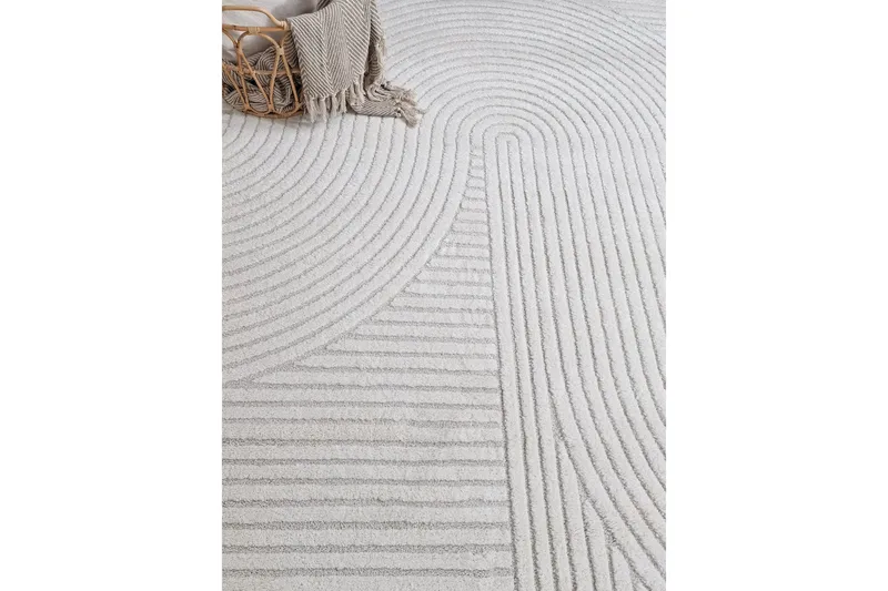 Bella Wiltonmatta 200x290 cm Rektangulär - Vit - Textil & mattor - Mattor - Modern matta - Friezematta
