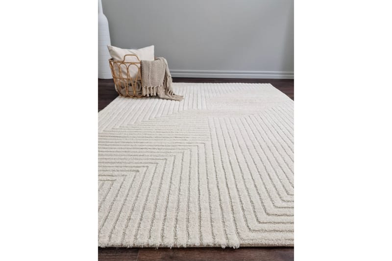 Bella Wiltonmatta 240x340 cm Rektangulär - Vit - Textil & mattor - Mattor - Modern matta - Friezematta