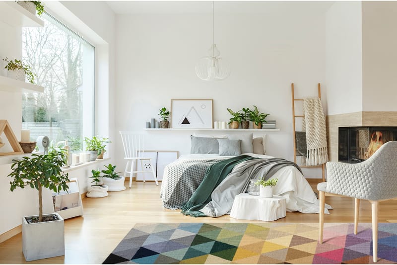 Riviera Ullmatta 140x200 cm Rektangulär - Flerfärgad - Textil & mattor - Mattor - Modern matta - Ullmatta