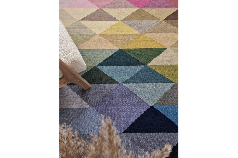 Riviera Ullmatta 80x240 cm Oval - Flerfärgad - Textil & mattor - Mattor - Modern matta - Ullmatta