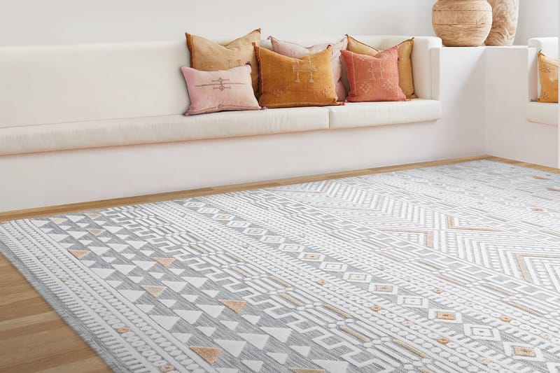 Rosy Wiltonmatta 117x180 cm Rektangulär - Creme/Grå - Textil & mattor - Mattor - Modern matta - Wiltonmattor
