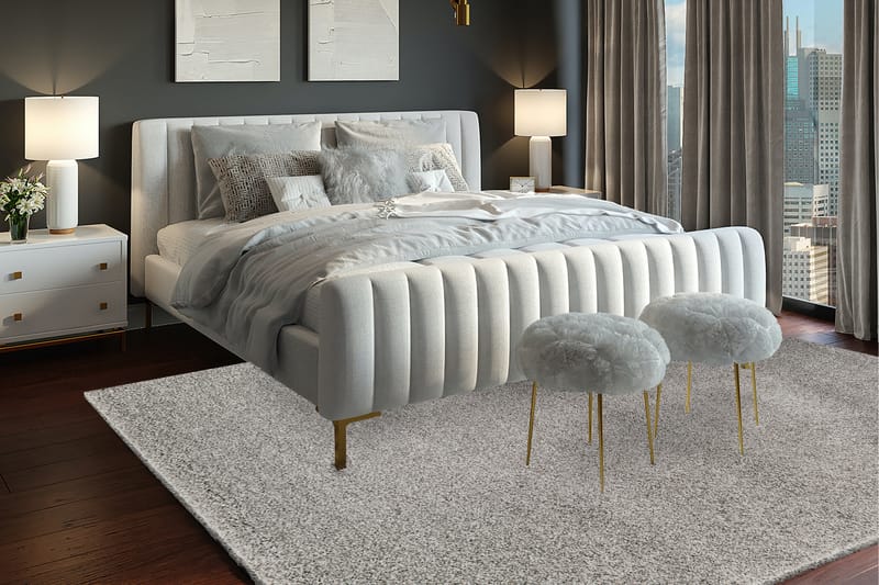 Alaska Ryamatta Rektangulär 240x340 cm - Grå - Textil & mattor - Mattor - Modern matta - Ryamatta & luggmatta