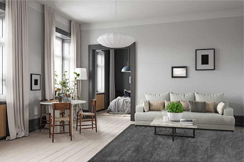 Alaska Ryamatta Rektangulär 240x340 cm - Grafit - Textil & mattor - Mattor - Modern matta - Ryamatta & luggmatta