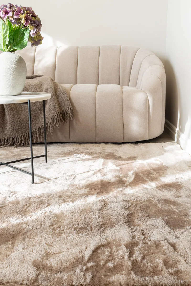 Cozy Ryamatta 110x160 cm Rektangulär - Linne - Textil & mattor - Mattor - Modern matta - Ryamatta & luggmatta