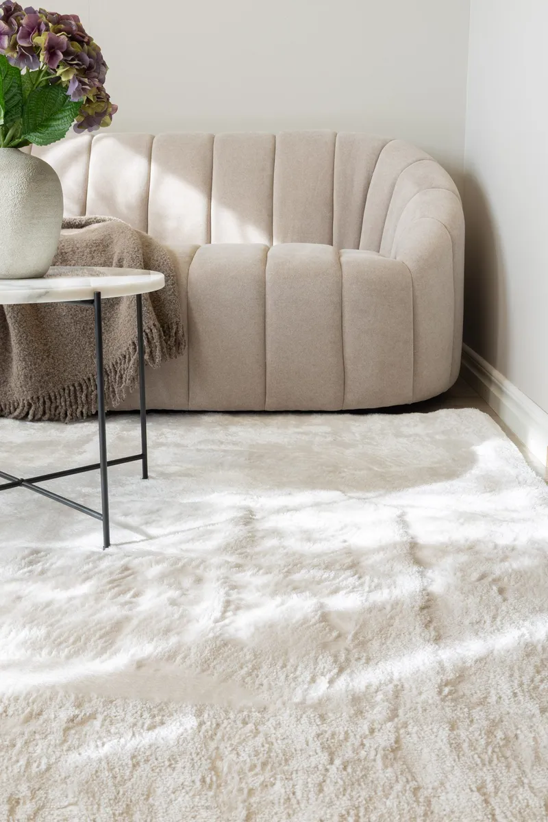 Cozy Ryamatta 110x160 cm Rektangulär - Vit - Textil & mattor - Mattor - Modern matta - Ryamatta & luggmatta