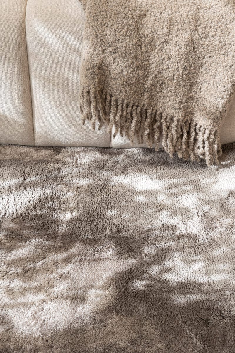 Cozy Ryamatta 120 cm Rund - Grå - Textil & mattor - Mattor - Modern matta - Ryamatta & luggmatta