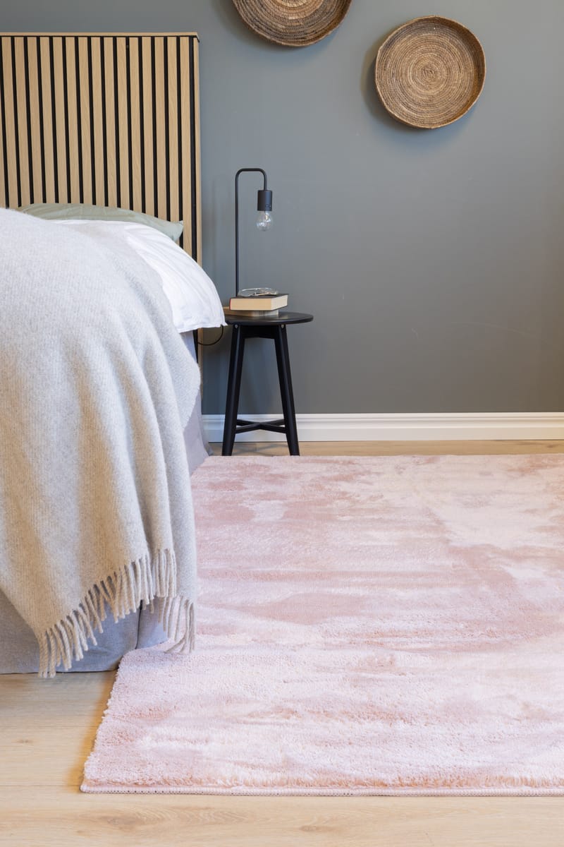 Cozy Ryamatta 133x190 cm Rektangulär - Rosa - Textil & mattor - Mattor - Modern matta - Ryamatta & luggmatta