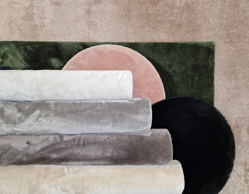 Cozy Ryamatta 160 cm Rund - Svart - Textil & mattor - Mattor - Modern matta - Ryamatta & luggmatta