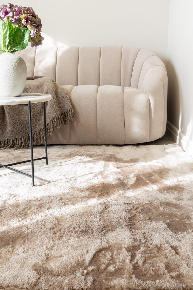 Cozy Ryamatta 160x230 cm Rektangulär - Linne - Textil & mattor - Mattor - Modern matta - Ryamatta & luggmatta