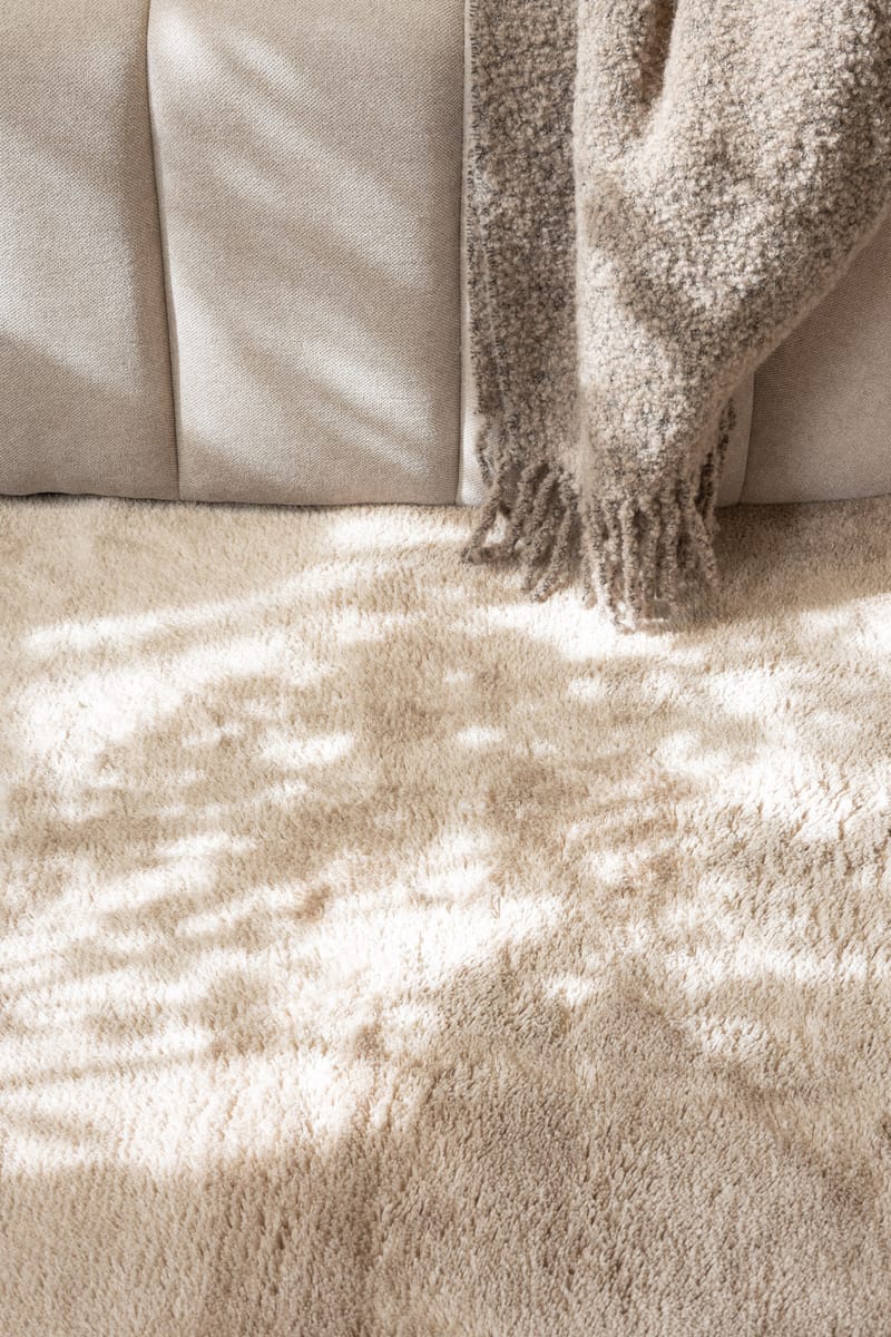 Cozy Ryamatta 200 cm Rund - Linne - Textil & mattor - Mattor - Modern matta - Ryamatta & luggmatta