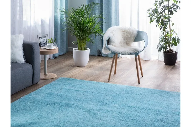 Demre Matta 140x200 - Blå - Textil & mattor - Mattor - Modern matta - Ryamatta & luggmatta