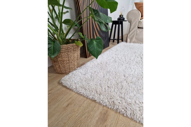 Floki Ryamatta 160x230 cm Rektangulär - Vit - Textil & mattor - Mattor - Modern matta - Ryamatta & luggmatta