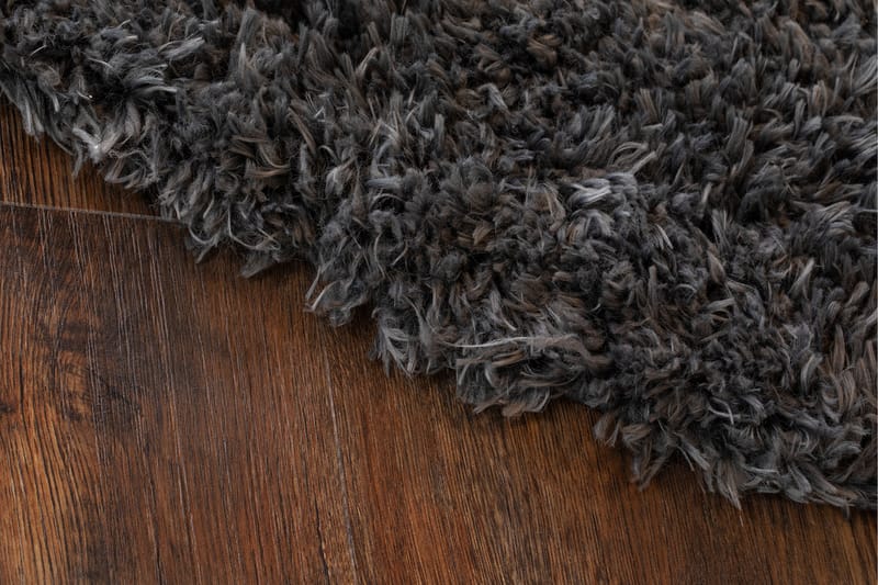 Floki Ryamatta 200 cm Rund - Antracit - Textil & mattor - Mattor - Modern matta - Ryamatta & luggmatta