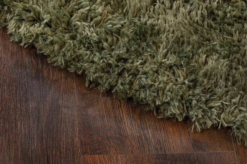 Floki Ryamatta 200 cm Rund - Smaragdgrön - Textil & mattor - Mattor - Modern matta - Ryamatta & luggmatta